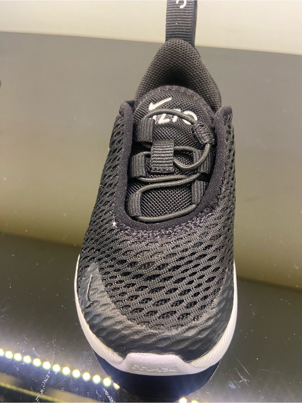 Nike Kids Black Mesh Slip-On Athletic Sneakers AM270